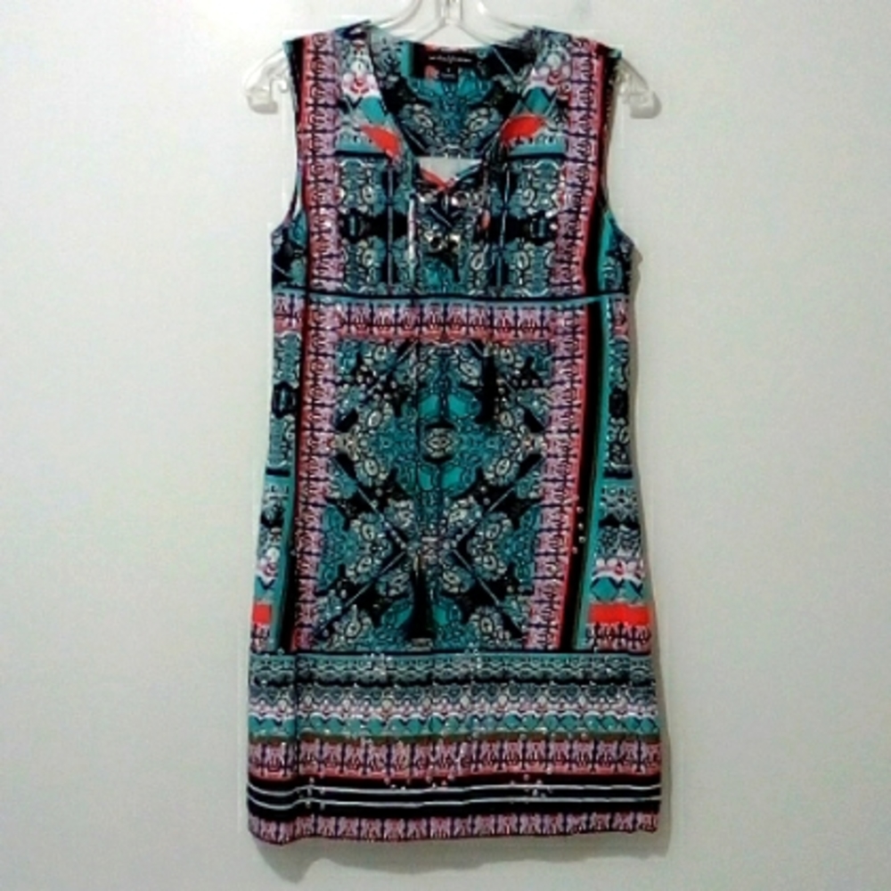 Tribal Femme floral  mini dress